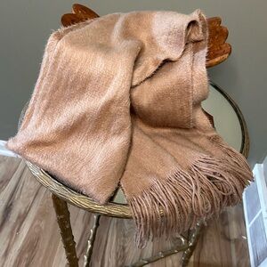 Luxurious Tan Fringe Scarf